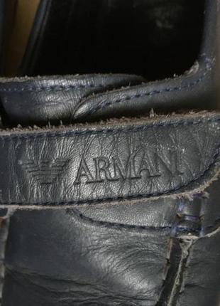 Туфли мокасины armani р-р.27, стелька 18 см кожа оригинал6 фото