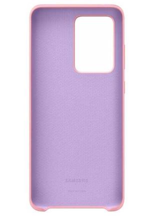 Чохол silicone cover для samsung galaxy s 20 ultra (g988) pink (original 100%)3 фото