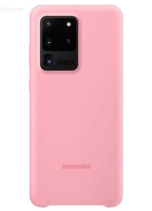 Чохол silicone cover для samsung galaxy s 20 ultra (g988) pink (original 100%)