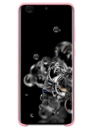 Чохол silicone cover для samsung galaxy s 20 ultra (g988) pink (original 100%)2 фото