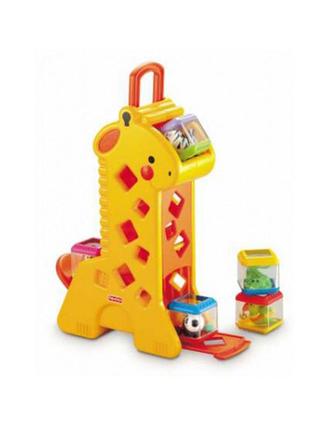 Чудо-жираф горка з кубиками fisher-price