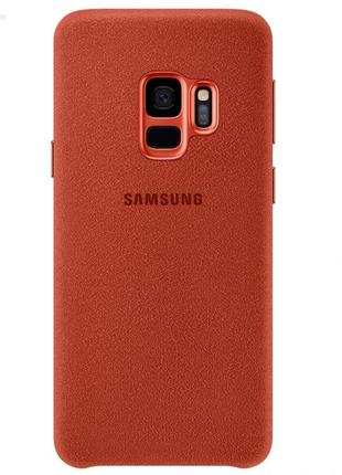 Чохол alcantara cover для samsung galaxy s9 (g960) fiery red (original 100%)