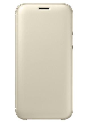 Чехол wallet cover для samsung galaxy j5 2017 (j530) gold original 100%