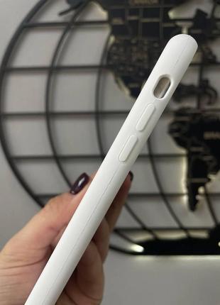 Чехол silicone case с микрофиброй для iphone 11, качественный чехол для айфон 11(цвет белый)10 фото