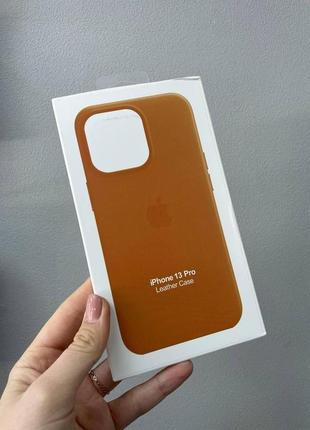 Чохол-накладка leather in the box iphone 13 pro,якісний чохол з мікрофіброю для айфон 13 про