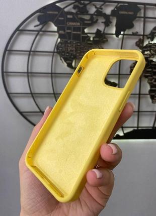 Чехол силиконовый soft case  для apple iphone 13 mini,чехол для айфона 13 mini (желтый)10 фото