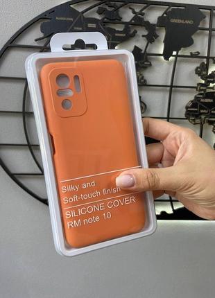 Чохол silicone case на redmi note 10 4g/10s,силіконовий чохол з мікрофіброю всередині для ксіомі ноте 10/10s2 фото