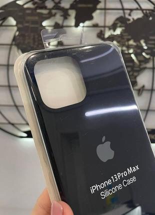 Чохол silicone case з мікрофіброю для iphone 13 pro max, силіконовий чохол з мікрофіброю для айфон 13 про макс2 фото