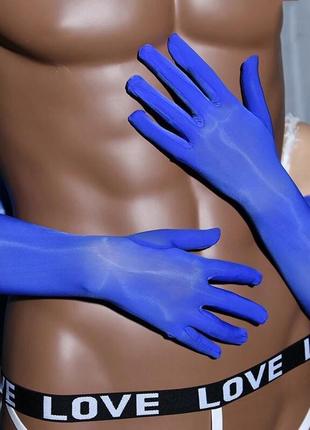 Рукавички рукавичка сині капронові
