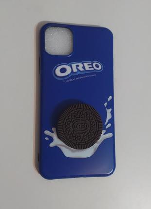 Силіконовий матовий чохол із 3d-печивкою oreo iphone 11max pro