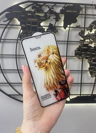 Защитное стекло hoco g9 для iphone xr с полной проклейкой экрана,качественное защитное стекло хр (цвет черный)