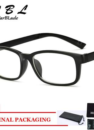 Имиджевые очки квадратные warblade kpp2 черные