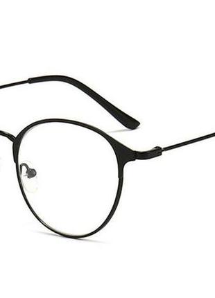 Имиджевые очки klassnum hmc круглые черные1 фото