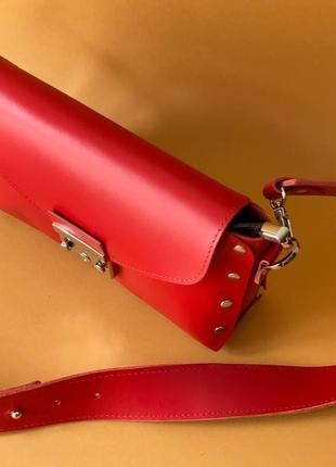 Жіноча шкіряна сумка фурія червоний dekey4 фото
