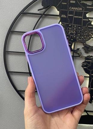Напівпрозорий чохол для айфон 11,чохол для смартфону apple iphone 11 (ліловий)