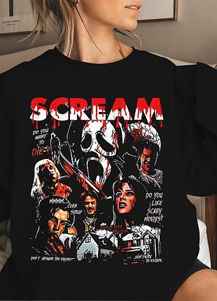 Свитшот «scream» unisex