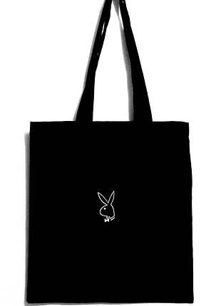Шоппер с принтом playboy