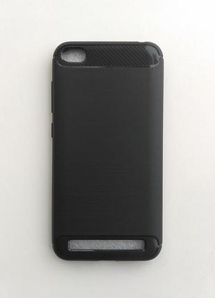 Силіконовий чохол carbon xiaomi redmi 5a чорний 1228p