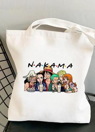 Шоппер с принтом one piece