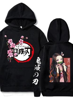 Худи аниме «demon slayer: kimetsu no yaiba» unisex