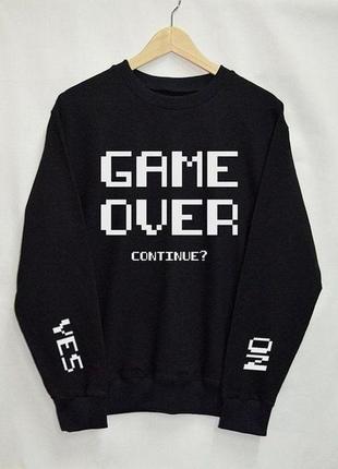 Свитшот «game over» unisex