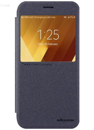 Чехол nillkin sparkle для samsung galaxy a3 - 2017 (a320) dark grey