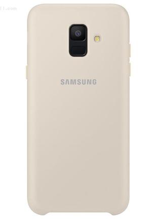 Чохол dual layer cover для samsung galaxy a6-,6+ 2018 (a600) gold (original 100%)