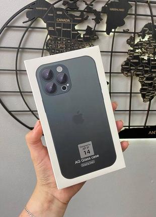 Чехол silicone case ag-glass separate camera magsafe iphone 14,чехол матовый для айфон 14 (зеленый)