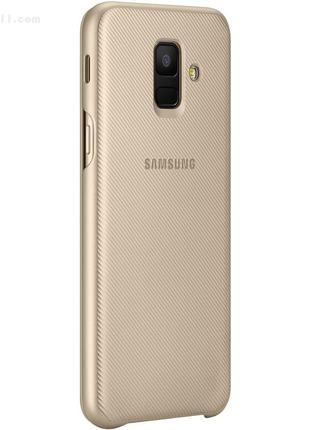 Чохол wallet cover для samsung galaxy a6 2018 (a600) gold original 100%5 фото