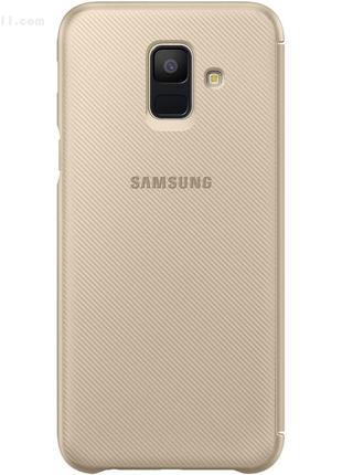 Чохол wallet cover для samsung galaxy a6 2018 (a600) gold original 100%2 фото