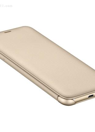 Чехол wallet cover для samsung galaxy a6 2018 (a600) gold original 100%7 фото