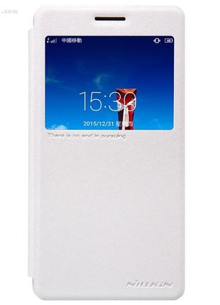 Чехол nillkin sparkle для lenovo vibe p1m pure white