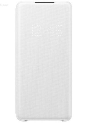 Чехол led view cover для samsung galaxy s20 plus (g985) white (original 100%)