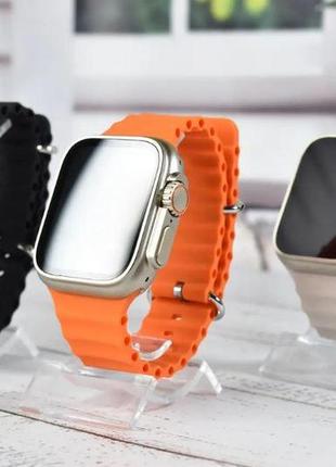 Смартгодинник 8 серії ultra. smart watch 8 series, дзвінки, повідомлення. жовтогарячі