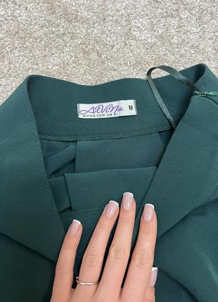 Зеленая юбка мини3 фото