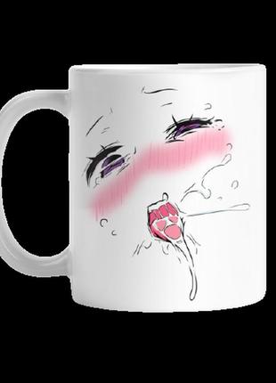 Кружка с аниме «ahegao face» 330 мл
