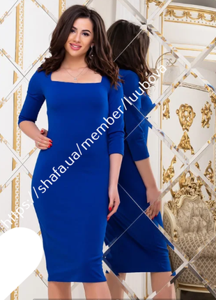 Женское элегантное платье миди 42-44-46-487 фото