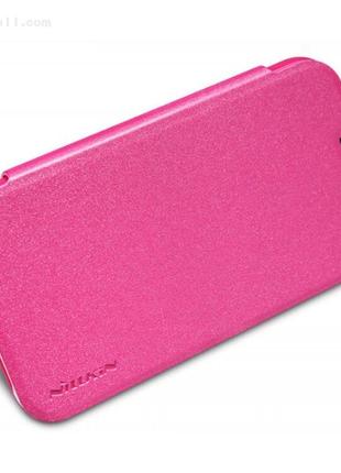 Чехол nillkin sparkle для samsung galaxy j1 (j100) hot pink