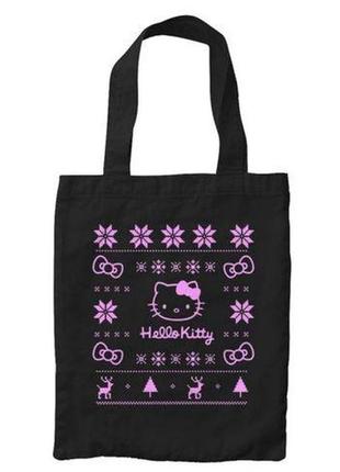 Шоппер с принтом hello kitty