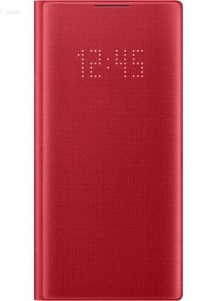 Чохол led view cover для samsung galaxy note 10 (n970) red (original 100%)