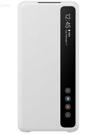 Чехол clear view cover для samsung galaxy s20 plus (g985) white (original 100%)
