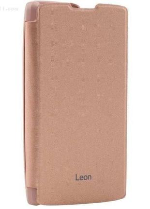 Чехол lg voia flip case для lg leon y50 (h324) gold