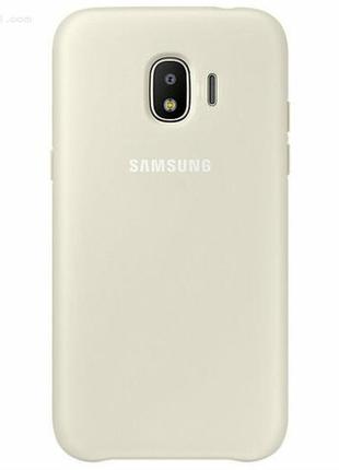 Чохол dual layer cover для samsung galaxy j2 2018 (j250) gold (original 100%)