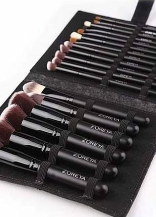 Набір кистей для макіяжу zoreya makeup brush set - 18 pc1 фото