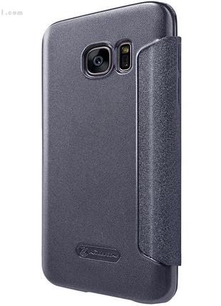 Чехол nillkin sparkle для samsung galaxy s7 (g930) dark grey4 фото