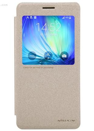 Чехол nillkin sparkle для samsung galaxy a7 (a700) shampaign gold