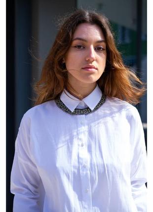 Намисто-силянка з бісеру "фіолетова" широка ручної роботи, handmade етнічні аксесуари жіночі