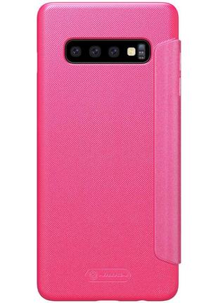 Чохол nillkin sparkle для samsung galaxy s10 (g973) hot pink