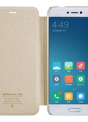 Чeхол nillkin sparkle для xiaomi mi5с shampaign gold5 фото