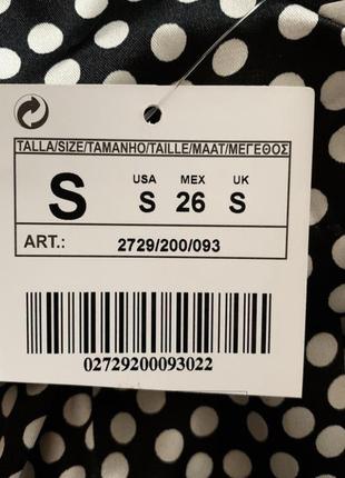 Блузка у горошек 🖤 zara 🖤 new 🖤 квадратный вырез 🖤